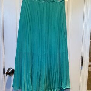 Elegant Teal A-Line Skirt